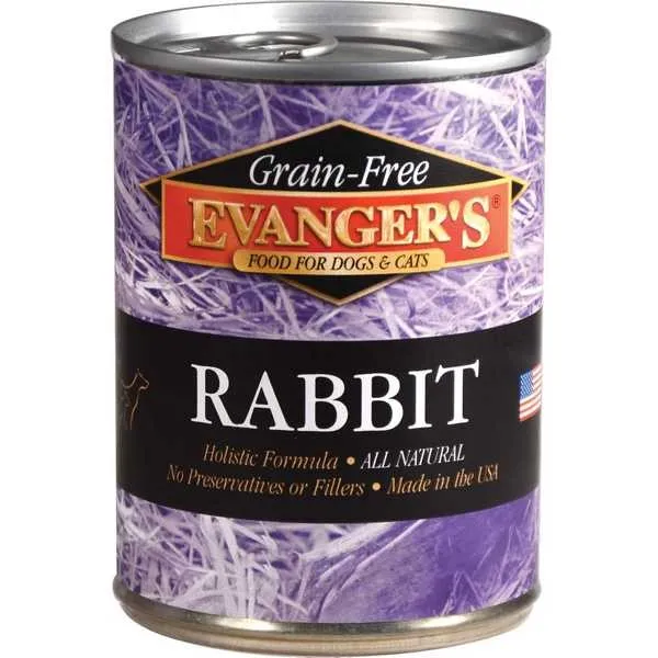 12/12.5oz Evanger's Grain-Free Rabbit For Dogs & Cats - Health/First Aid
